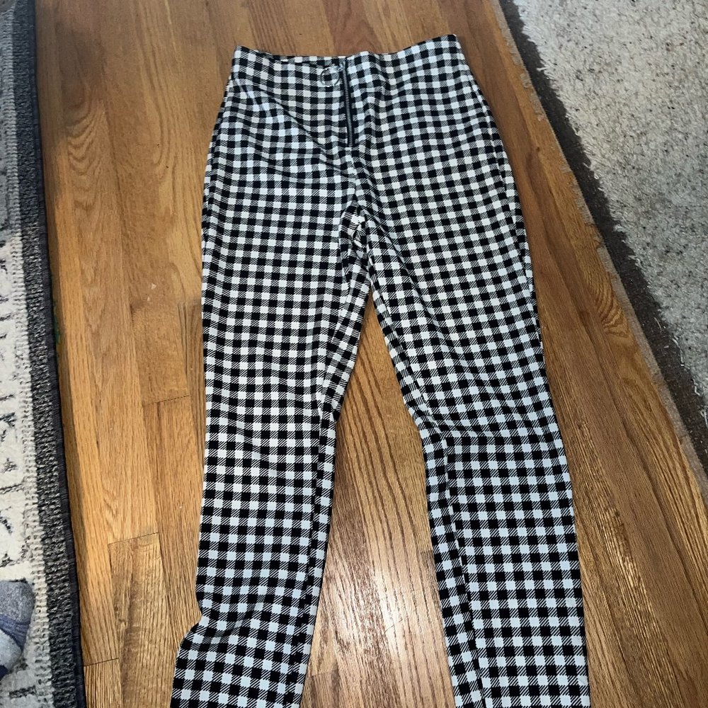 Womens Checkered Work pants